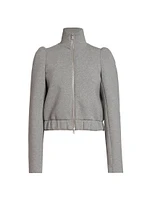 Huras Heathered Cotton Bomber Jacket