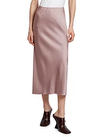 Sati Satin Bias-Cut Midi-Skirt