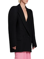 Blinky Tailored Cocoon Double-Breasted Jacket