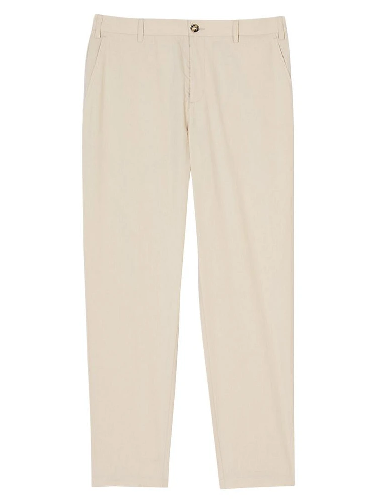 Cotton Carrot-Cut Trousers