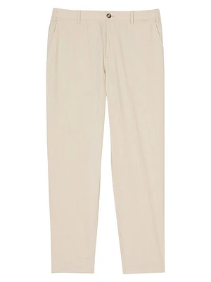 Cotton Carrot-Cut Trousers