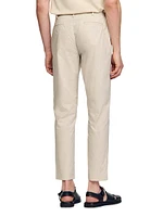 Cotton Carrot-Cut Trousers