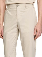 Cotton Carrot-Cut Trousers