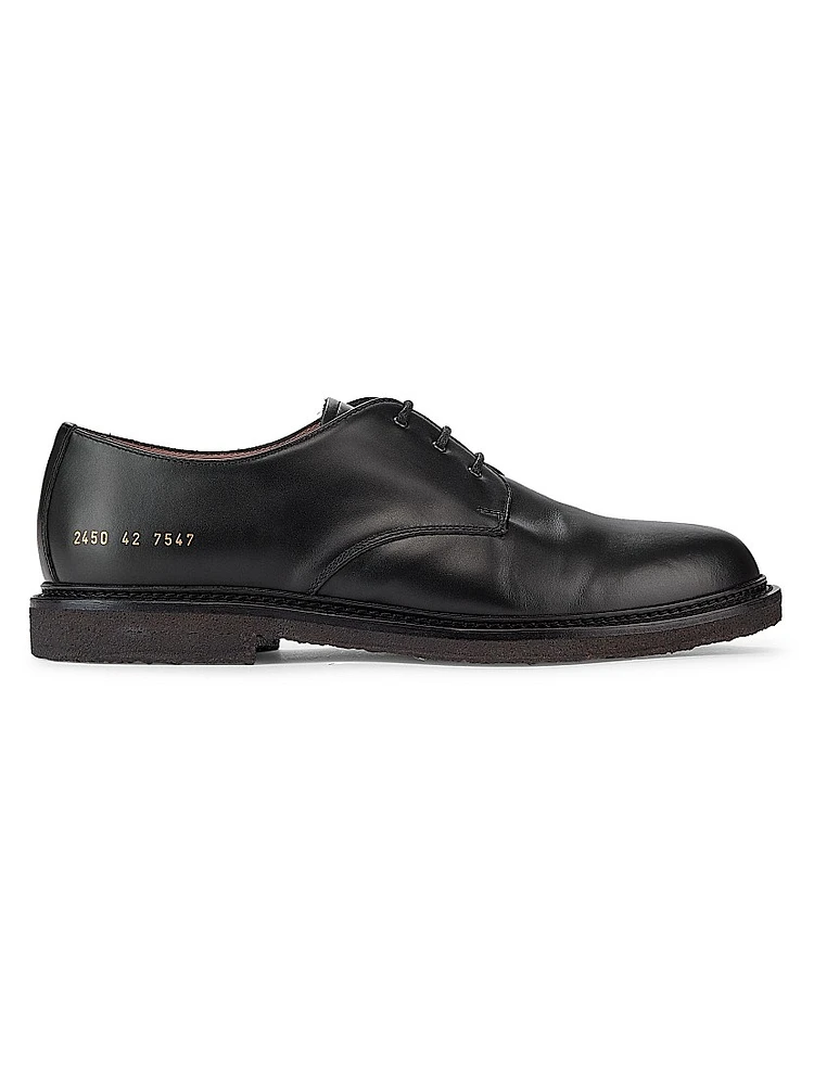 Officers Leather Derbys
