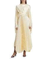 Pleated Wrap Dress