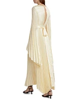 Pleated Wrap Dress