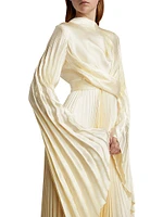 Pleated Wrap Dress