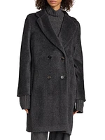 Roseto Alpaca-Blend Double-Breasted Coat