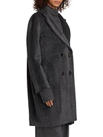 Roseto Alpaca-Blend Double-Breasted Coat