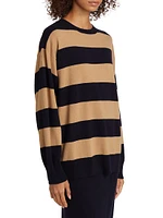 Faretra Stripe Wool-Cashmere Sweater