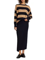 Faretra Stripe Wool-Cashmere Sweater