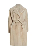 Ulzio Shearling Trench Coat