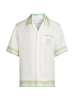 Venus As A Boy Crayon Temple Tennis Club Silk Camp Shirt