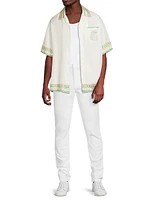 Venus As A Boy Crayon Temple Tennis Club Silk Camp Shirt