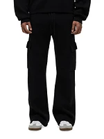 Double Knit Cargo Flare Pants