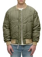 Quilted Camo Nylon Jacket