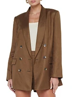 Jayda Linen-Blend Blazer