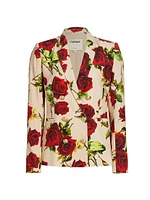 Colin Rose Printed Double-Breasted Blazer