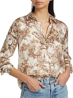 Tyler Toile Silk Blouse