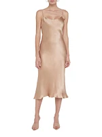 Rosabella Silk Loop Slip Dress