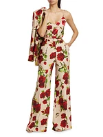 Jane Rose Printed Silk Camisole