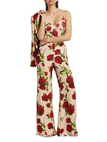 Pilar Printed Wide-Leg Pants