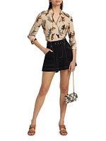 Camille Animal Print Blouse