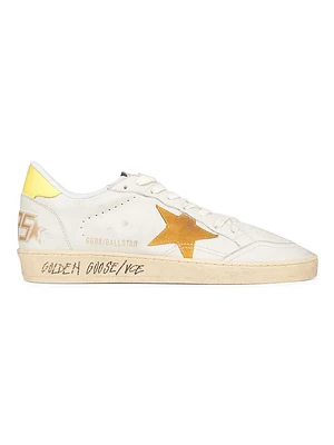 Ball Star Leather & Suede Sneakers