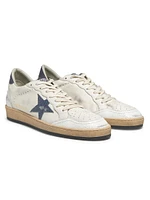 Ballstar Lizard-Print Leather Sneakers