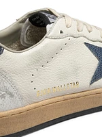 Ballstar Lizard-Print Leather Sneakers