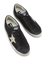 Super Star Crystal-Embellished Leather Sneakers