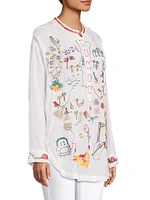 Zadonia Embroidered Tunic Blouse