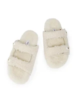 Fayence Shearling Sandals