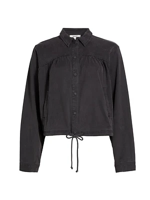 Carolina Drawstring Shirt Jacket