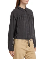 Carolina Drawstring Shirt Jacket