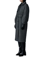 Wool-Blend Belted Trench Coat