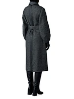 Wool-Blend Belted Trench Coat