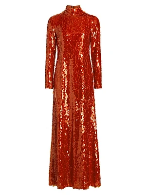 Sculpty Sequin Dress Maxi-Dress