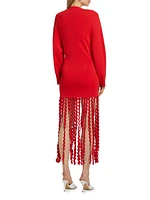 Wallis Knit Fringe Dress