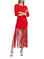 Wallis Knit Fringe Dress