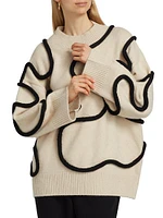 Leith Squiggle Knit Sweater