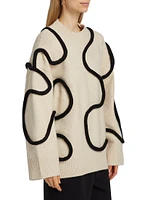 Leith Squiggle Knit Sweater