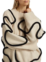 Leith Squiggle Knit Sweater