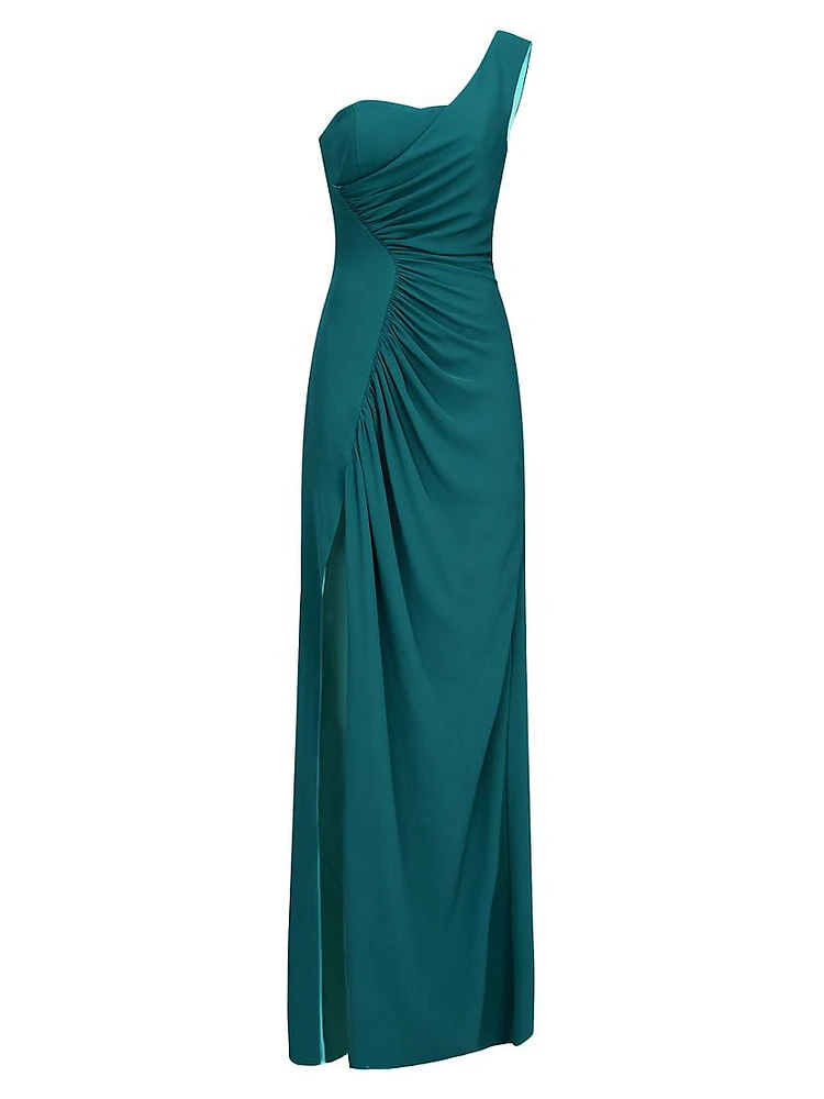 Verdianna One-Shoulder Gown