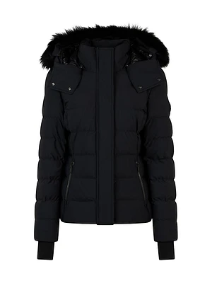 Betta Shearling-Lined Puffer Jacket