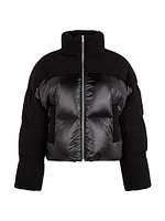 Agate Shearling Down Puffer Jacket