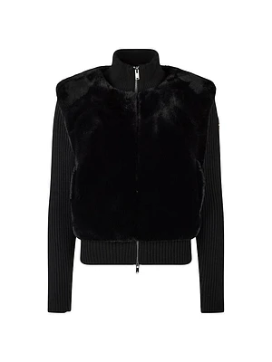 Dua Bunny Faux Fur Zip Sweater