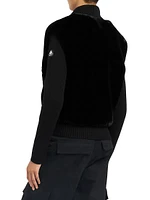 Dua Bunny Faux Fur Zip Sweater