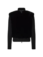 Dua Bunny Faux Fur Zip Sweater