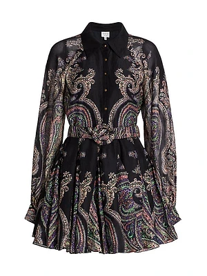 Omya Paisley Mini Shirtdress